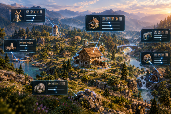 Procedural generation of environments and modular assets