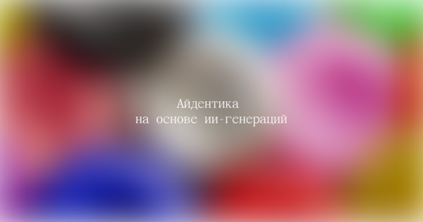Айдентика на&nbsp;основе ИИ-генераций