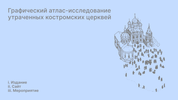 Графический атлас-исследование  утраченных костромских церквей