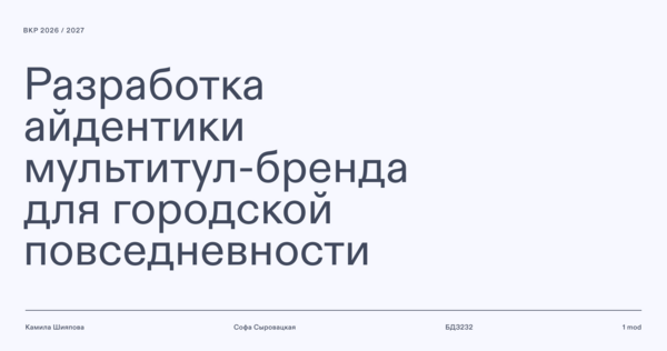 Питчинговая презентация