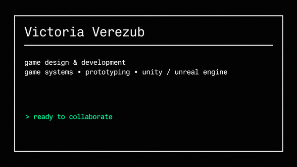 Victoria Verezub | Portfolio