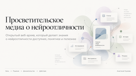 Просветительское медиа о нейроотличности Просветительское медиа о нейроотличности
