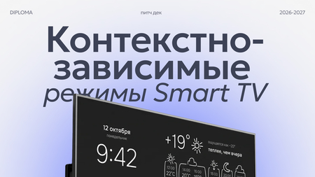 Smart TV&nbsp;Context-Aware Modes Pitch Deck
