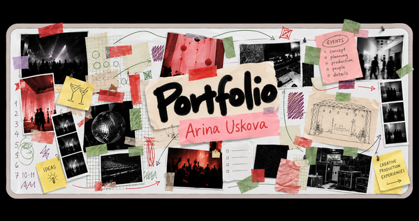 Arina Uskova –– event-designer portfolio
