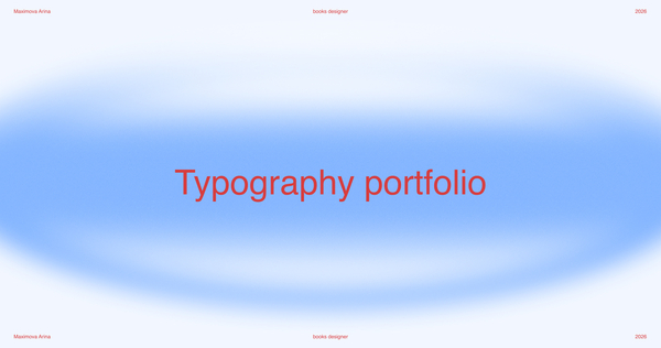 Typography portfolio