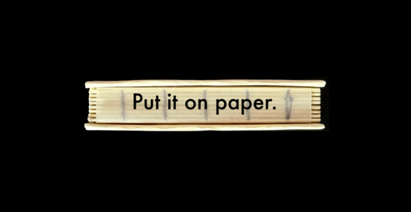put it on paper put it on paper