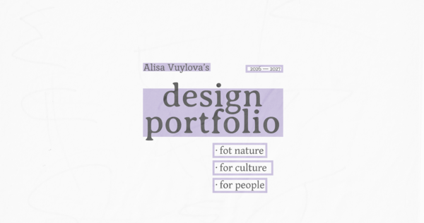Alisa Vuylova Design portfolio Alisa Vuylova Design portfolio