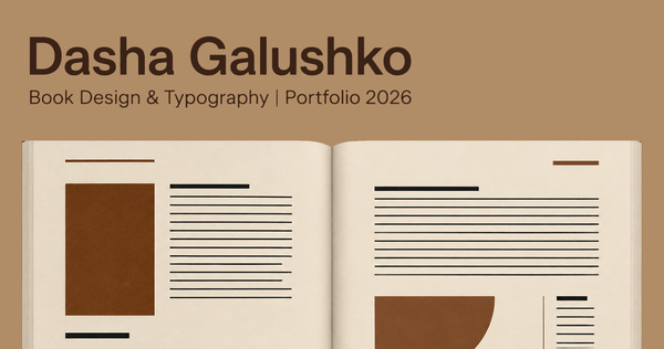 Daria Galushko | Book Design & Typography