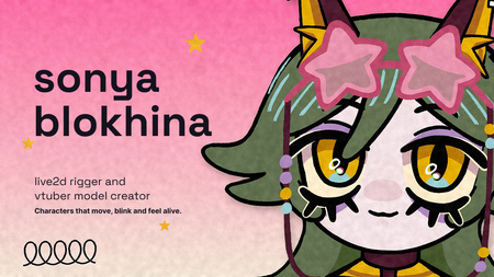 Sonya Blokhina. Live2D rigger and VTuber&nbsp;model creator