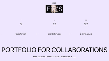 Portfolio. Design for cultural projects.