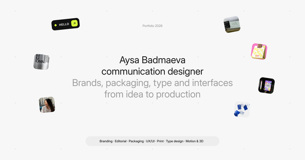 Portfolio. Brand designer