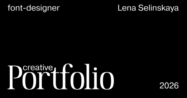 Type-designer creative portfolio Type-designer creative portfolio