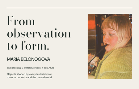 Maria Belonogova Portfolio