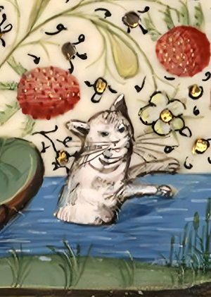 Коты в искусстве средневековья