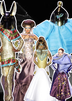 Образы древнеегипетской культуры в модной коллекции Джона Гальяно 