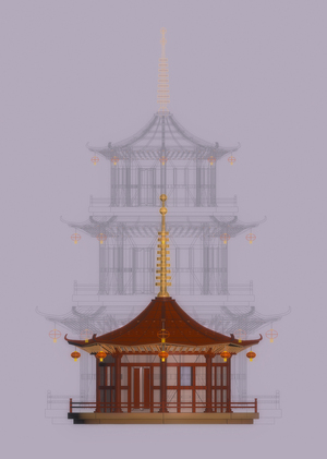 Mushroom observer & Japanese pagoda