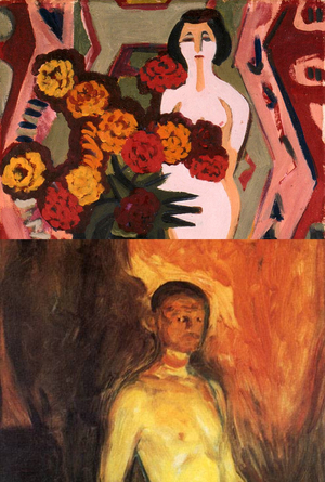 Тревога в работах Мунка и Киршнера 