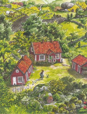 Визуальный язык Свена Нурдквиста в серии книг про Петсона и Финдуса