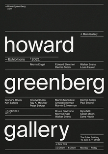 Плакат для серии выставок&nbsp;—
Howard Greenberg Gallery