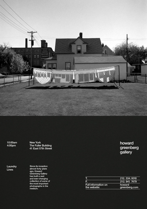 Айдентика выставки — плакат. Howard Greenberg Gallery