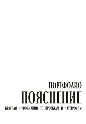 Пояснение к портфолио