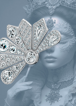 Язык веера. Нейросетевая рекламная кампания для ювелирного бренда Posie.