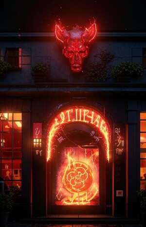 Брендинг адской пиццерии "Девятый круг"