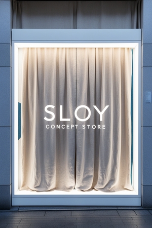 Брендинг концепт-стора "СЛОЙ" с помощью AI