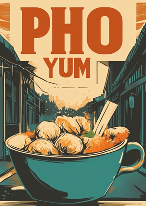 Фестиваль вьетнамской уличной еды PHO YUM глазами AI