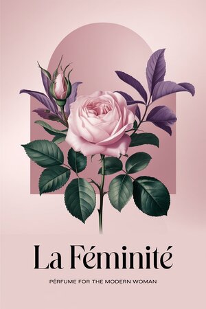 Брендинг магазина женской парфюмерии La Féminité с использованием AI