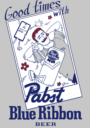 Хорошие времена вместе с Pabst Blue Ribbon