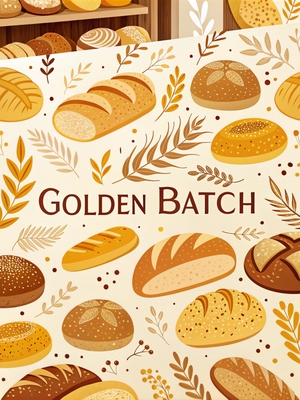 Фирменный стиль для сети пекарен «Golden Batch» глазами AI