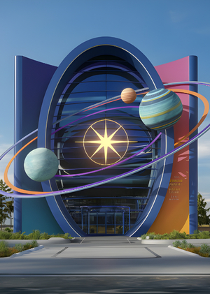 Сгенерированная айдентика Research Сenter