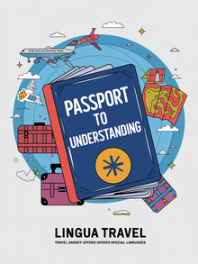 Туристическое агентство Lingua Travel. AI-ребрендинг Туристическое агентство Lingua Travel. AI-ребрендинг