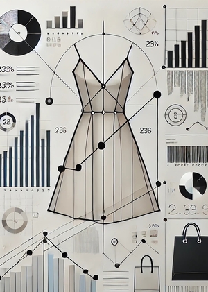 Анализ данных в графиках для магазина одежды