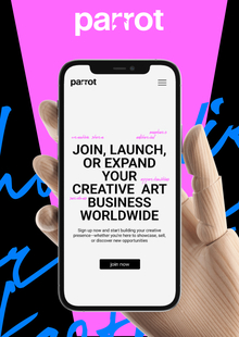 Брендинг онлайн-платформы Parrot Art