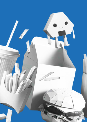 Оригами кафе «Цуру»