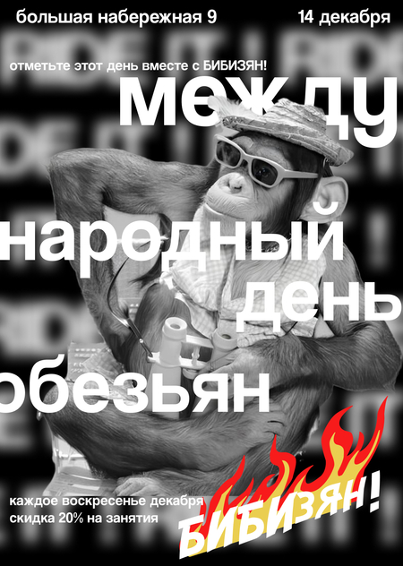 Плакаты для автошколы обезьян «БИБИзян!»