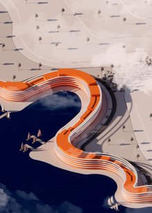 Проект отеля на берегу озера