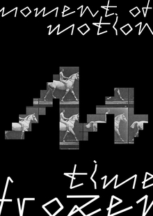 «Frozen in&nbsp;time» Айдентика для выставки Эдварда Мейбриджа