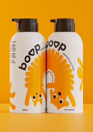 "Boop" Pet Shampoo packaging