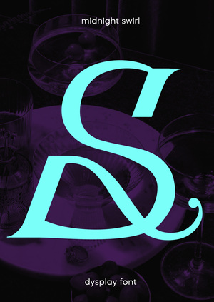 midnight swirl font