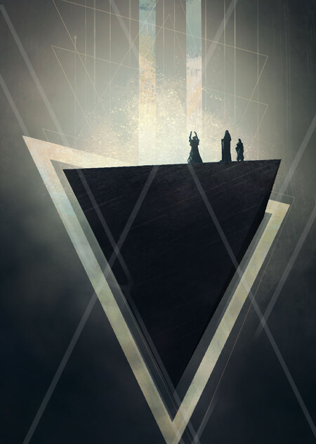Dimmed light. Illustration series