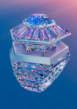Кольцо "Снежная Ротонда" / Ring "Snow Rotunda"