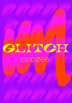 Визуальный образ для сети кофеен "GLITCH"