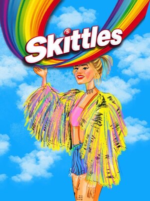 Персонаж для рекламной иллюстрации конфет Skittles