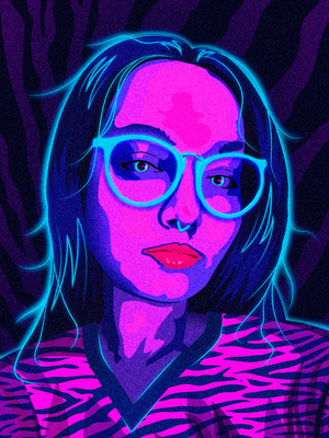 Неоновое оформление twitch-канала