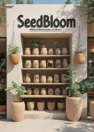 Бренд декоративной глиняной посуды с семенами  "SeedBloom"
