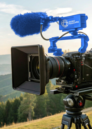 Айдентика бренда GLOBAL FILMSCAPES глазами ИИ
