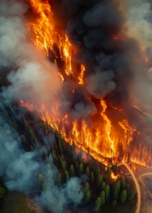 Анализ пожаров в лесах России